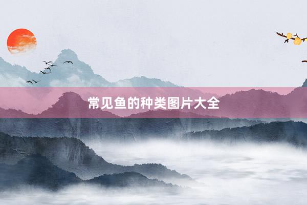 常见鱼的种类图片大全