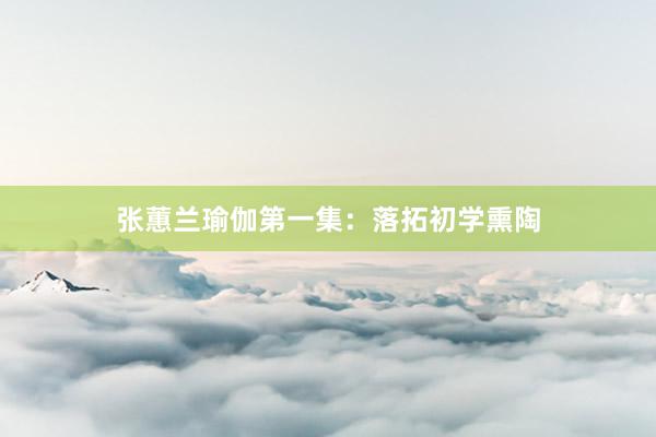 张蕙兰瑜伽第一集：落拓初学熏陶